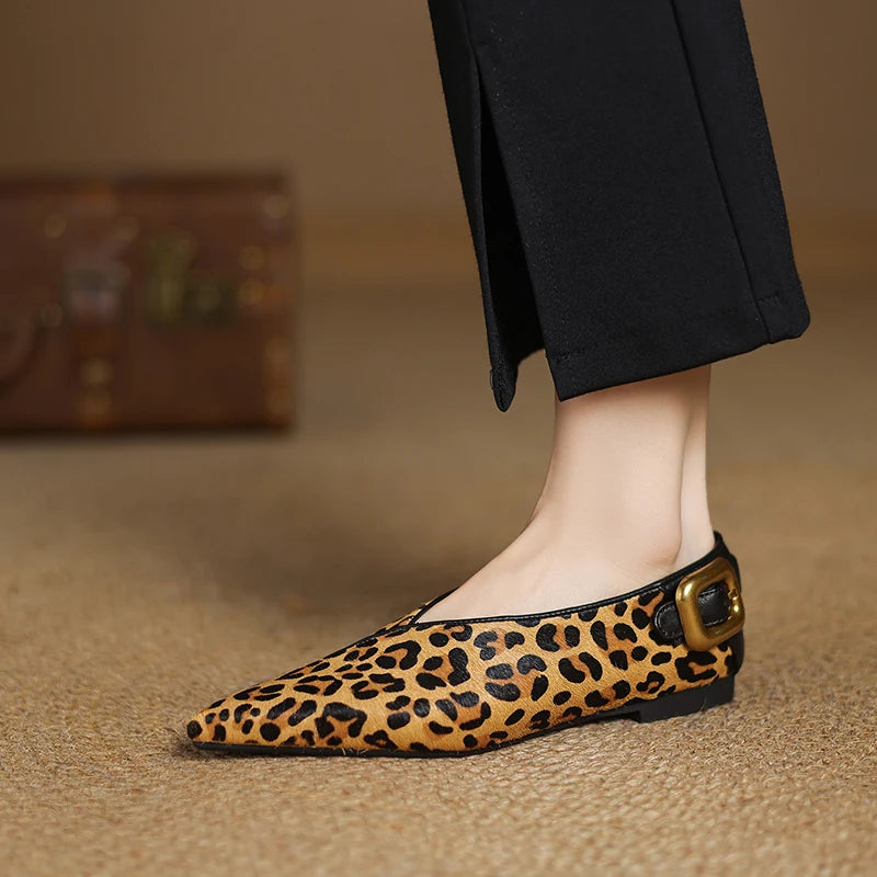 SAVANNAH LEATHER FLATS