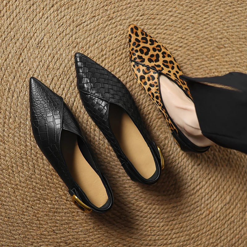 SAVANNAH LEATHER FLATS