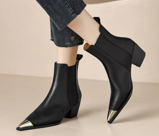 ZOYA STILETTO LEATHER BOOTS