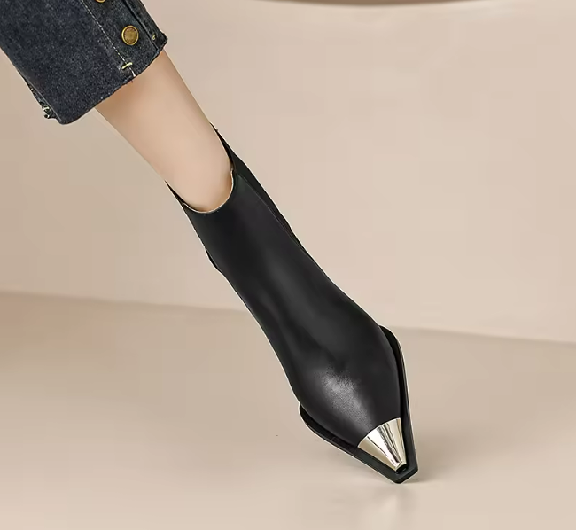 ZOYA STILETTO LEATHER BOOTS