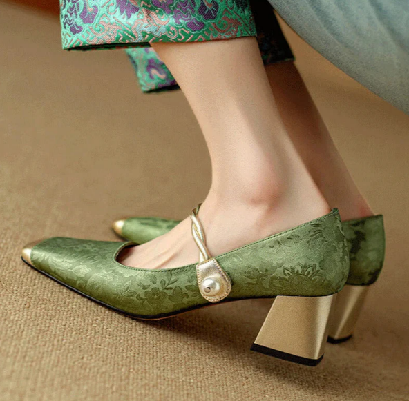 RIMINI PEARL STRAP HEELS