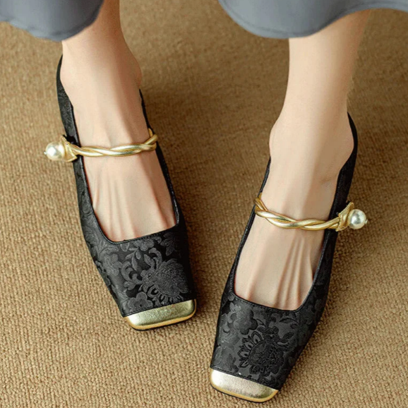 RIMINI PEARL STRAP HEELS