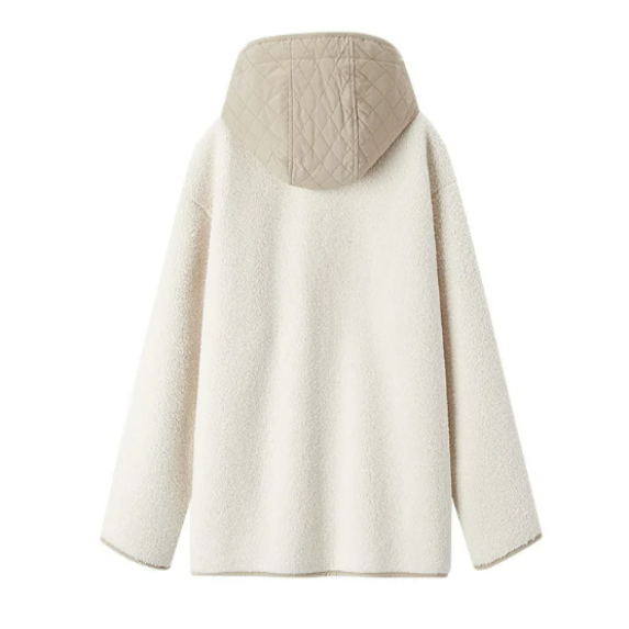 FAUX SHEARLING LAMB FUR JACKET