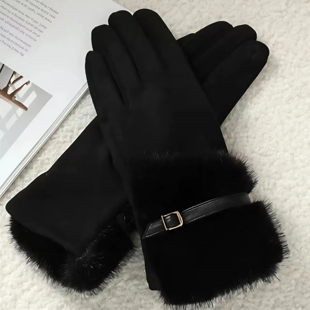 ISABELLA FUR TRIM GLOVES