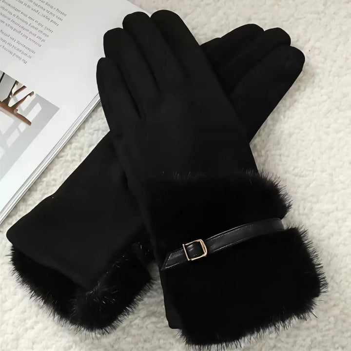 ISABELLA FUR TRIM GLOVES