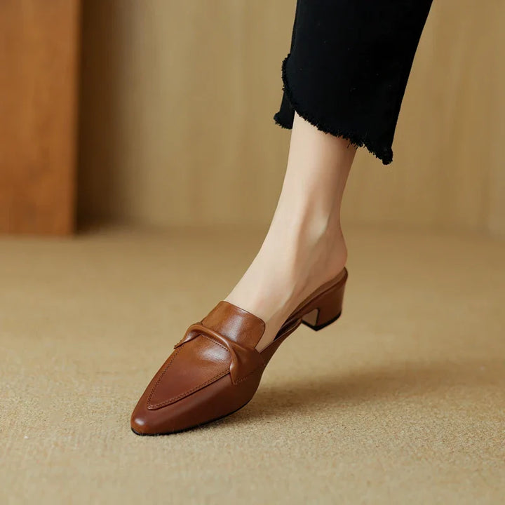 RIVIERA CLASSIC LEATHER MULES