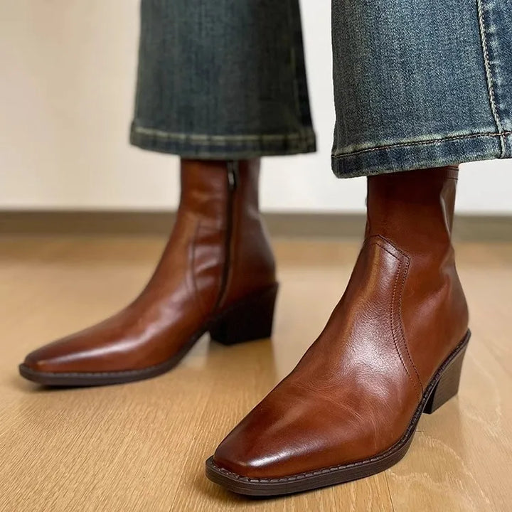 SCARLET ANKLE BOOTS