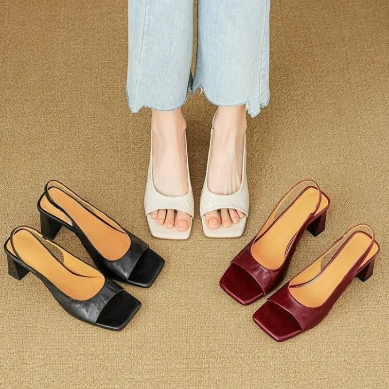 TERRA NOVA LEATHER HEELS