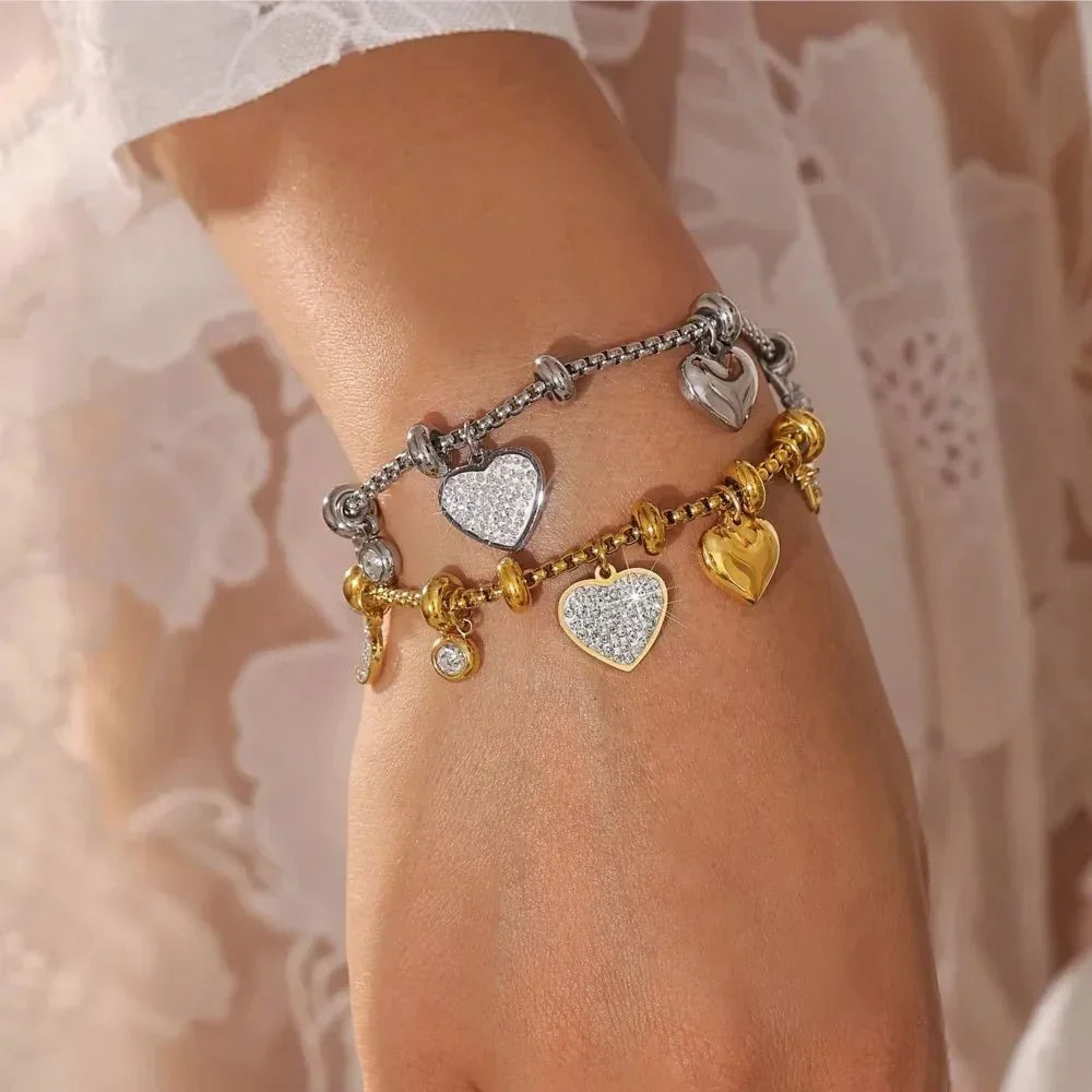 HEARTLINE CHARM BRACELET
