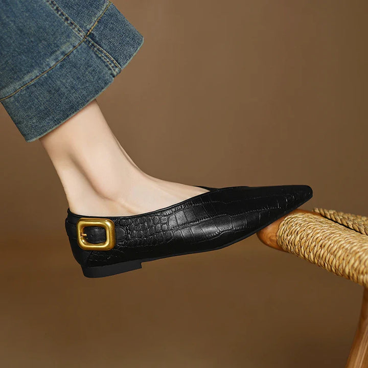 SAVANNAH LEATHER FLATS