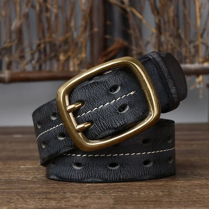IRONSPIRE COWHIDE LEATHER BELT