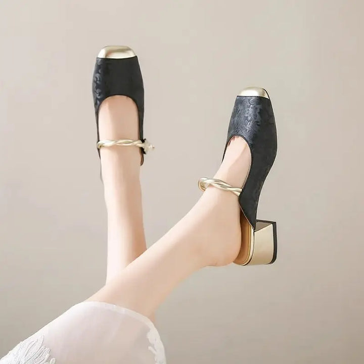 ISADORA PEARL STRAP MULES