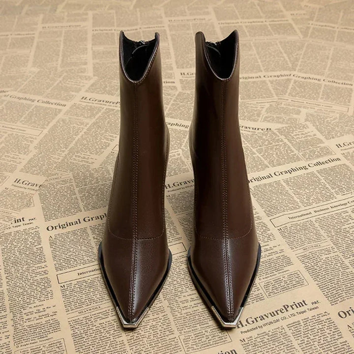 SIERRA POINTED LEATHER BOOTS