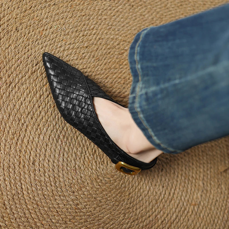 SAVANNAH LEATHER FLATS