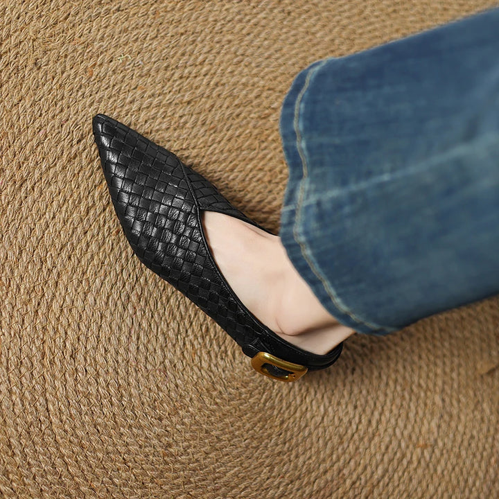 SAVANNAH LEATHER FLATS