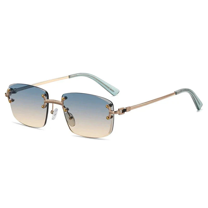 SKY RIMLESS RECTANGULAR SUNGLASSES