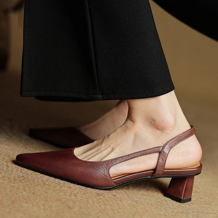 LOREN GENUINE LEATHER HEELS