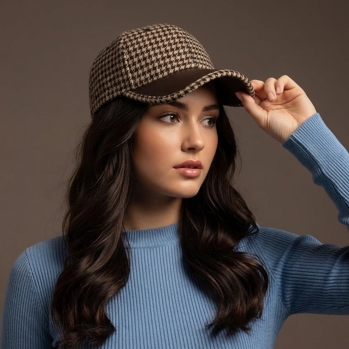HARLOW LEATHER  BASEBALL CAP