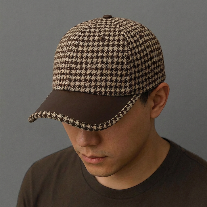 HARLOW LEATHER  BASEBALL CAP
