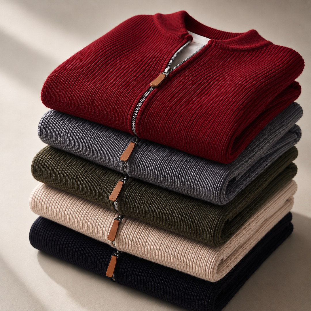 HENLEY KNIT JACKET