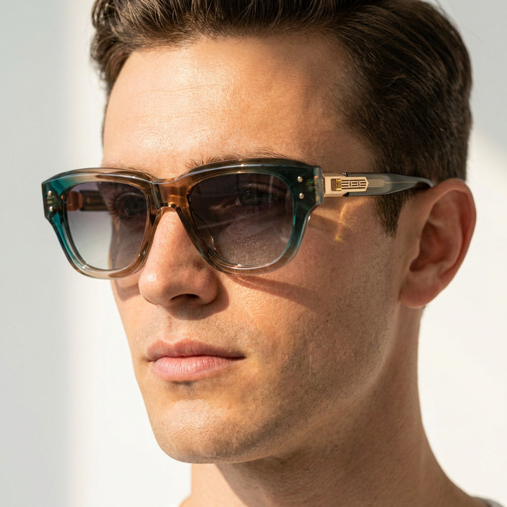 Halston Shades - Dusk on model