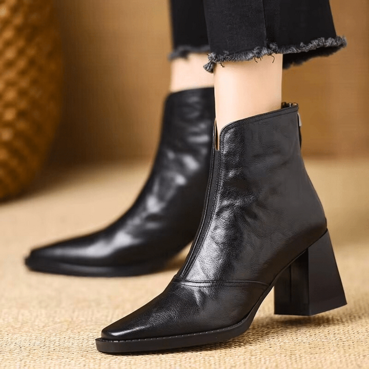 WESTLINE LEATHER ANKLE BOOTS